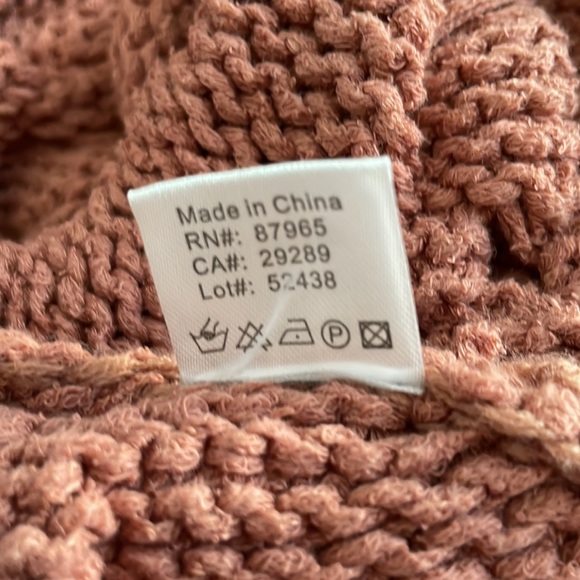 Elan Lena Wide Neck Chunky Knit Balloon Sleeve Sweater Size Medium - Picture 6 of 6